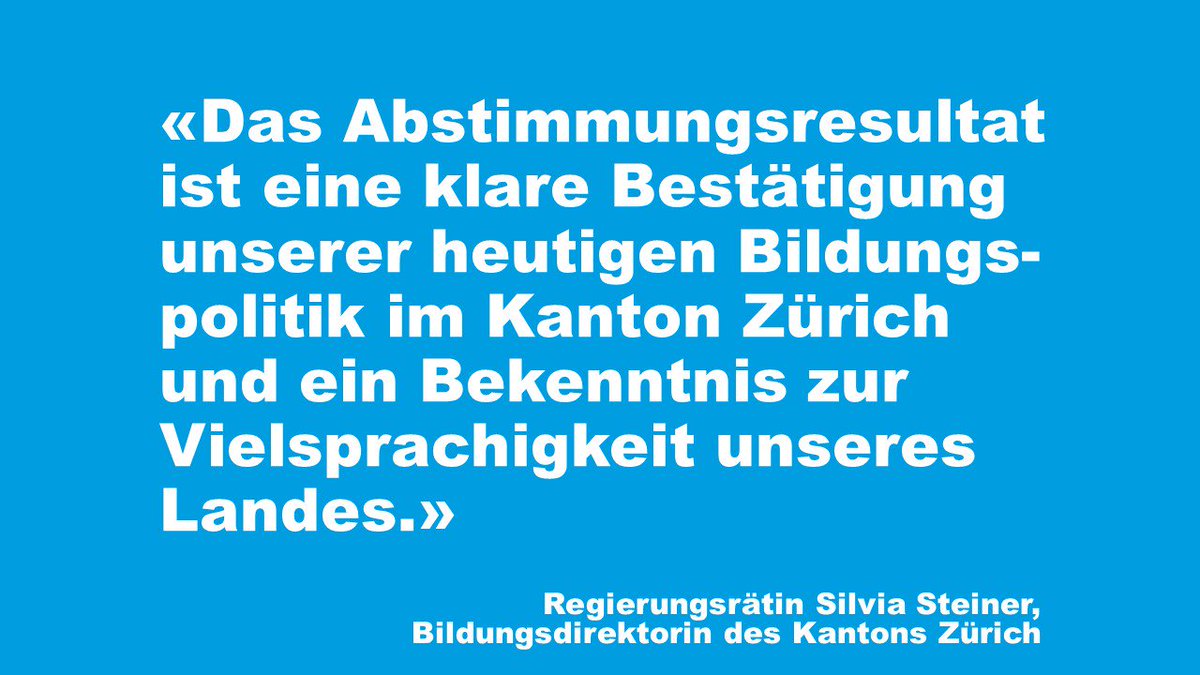 Regierungsrätin @silviasteiner zum Ausgang der #Fremdspracheninitiative #abst17