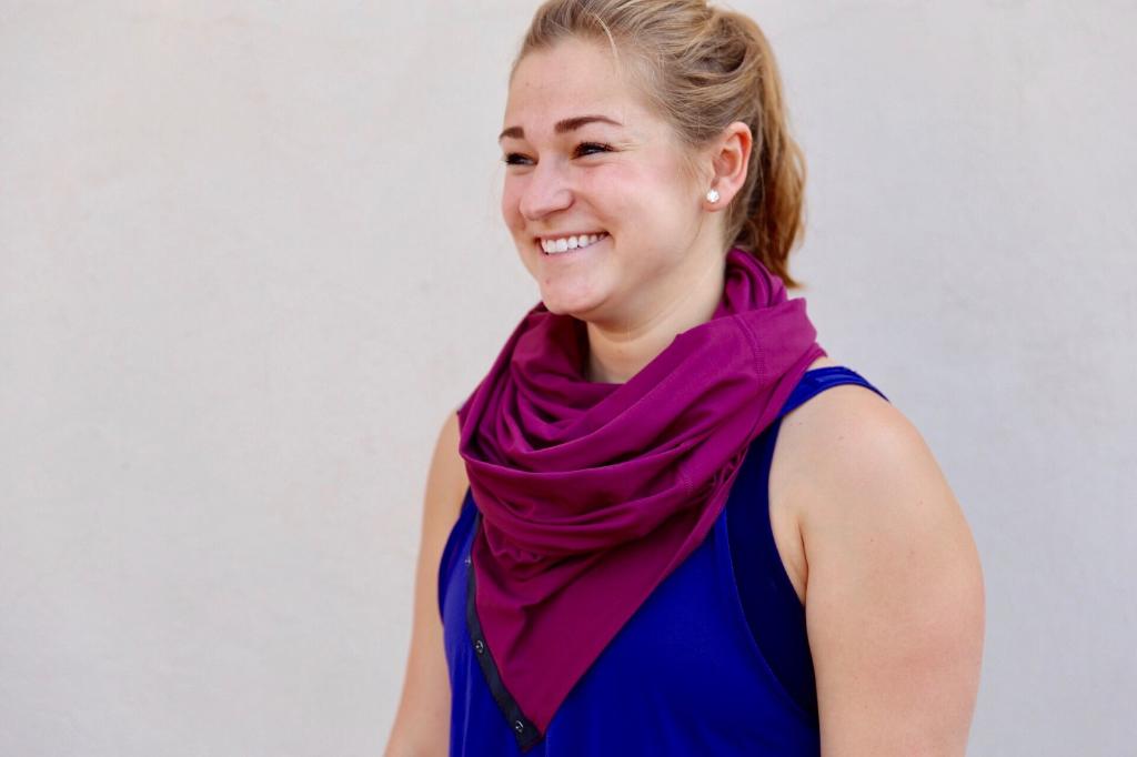 You never know what Mother Nature might throw your way #Dallas, but a Vinyasa Scarf can save the day. #sweatBIG