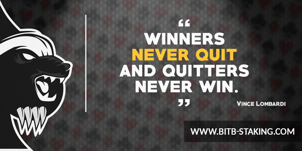 bitBstaking's tweet photo. "I quit" - said no winner ever! #bitBWar #NeverQuit
LFG! #SCOOP #XLInferno #Powerfest https://t.co/OGBDMBAmYN