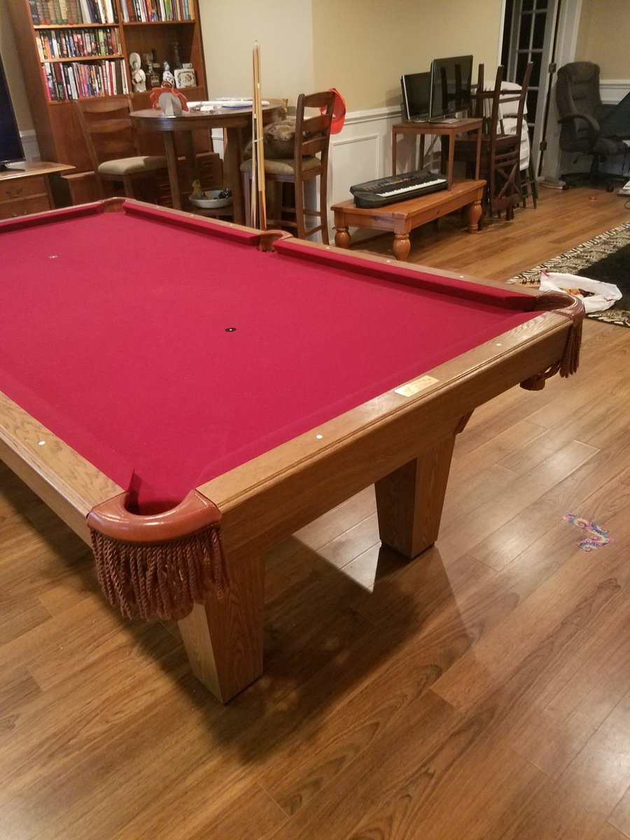 apexbilliards's tweet photo. Busy week this week. Move and reset for a friend. #pooltable #Olhausen #apexbilliards #Billiards https://t.co/v45CnidZoE