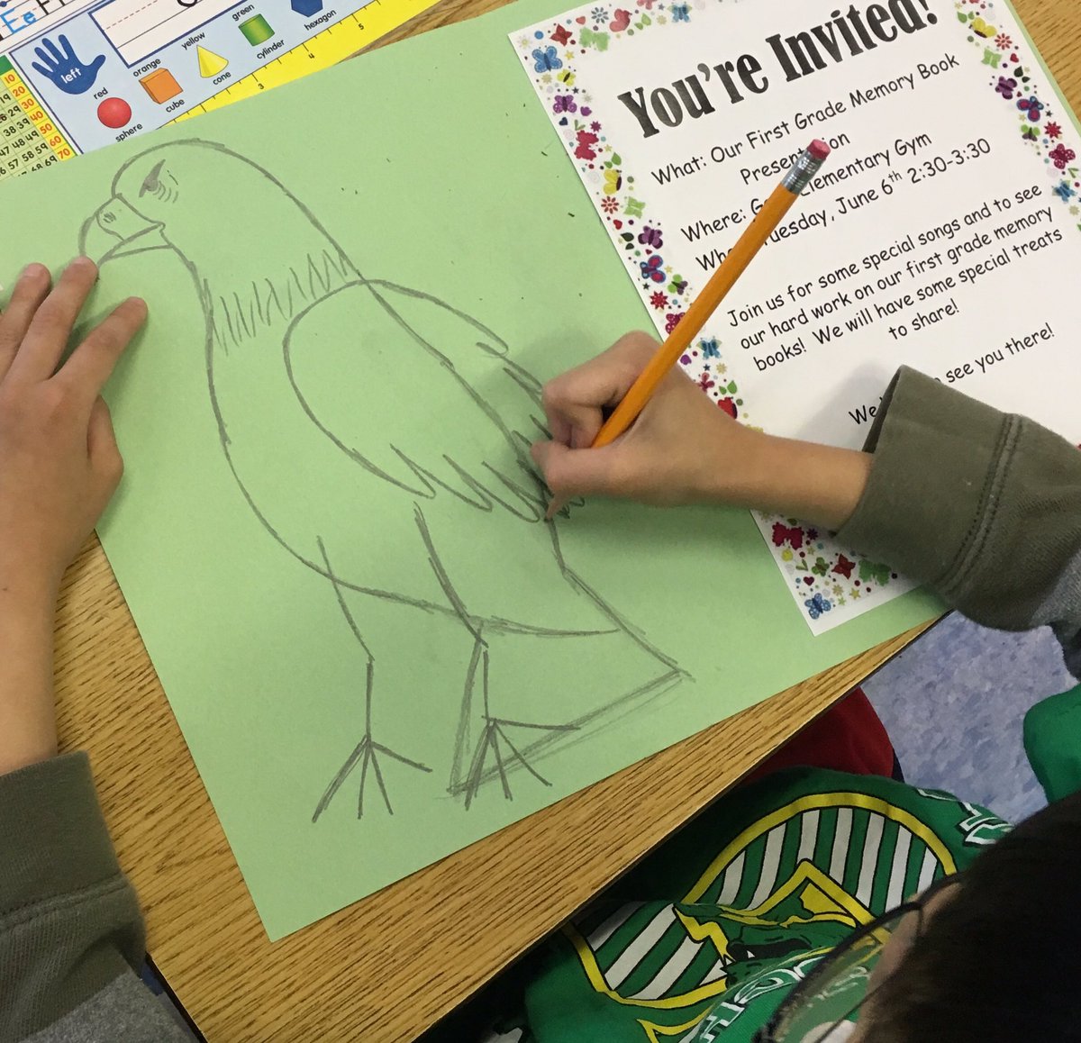 While working on your patent invites a student drew this! I've got some pretty talented kids who make learning fun!