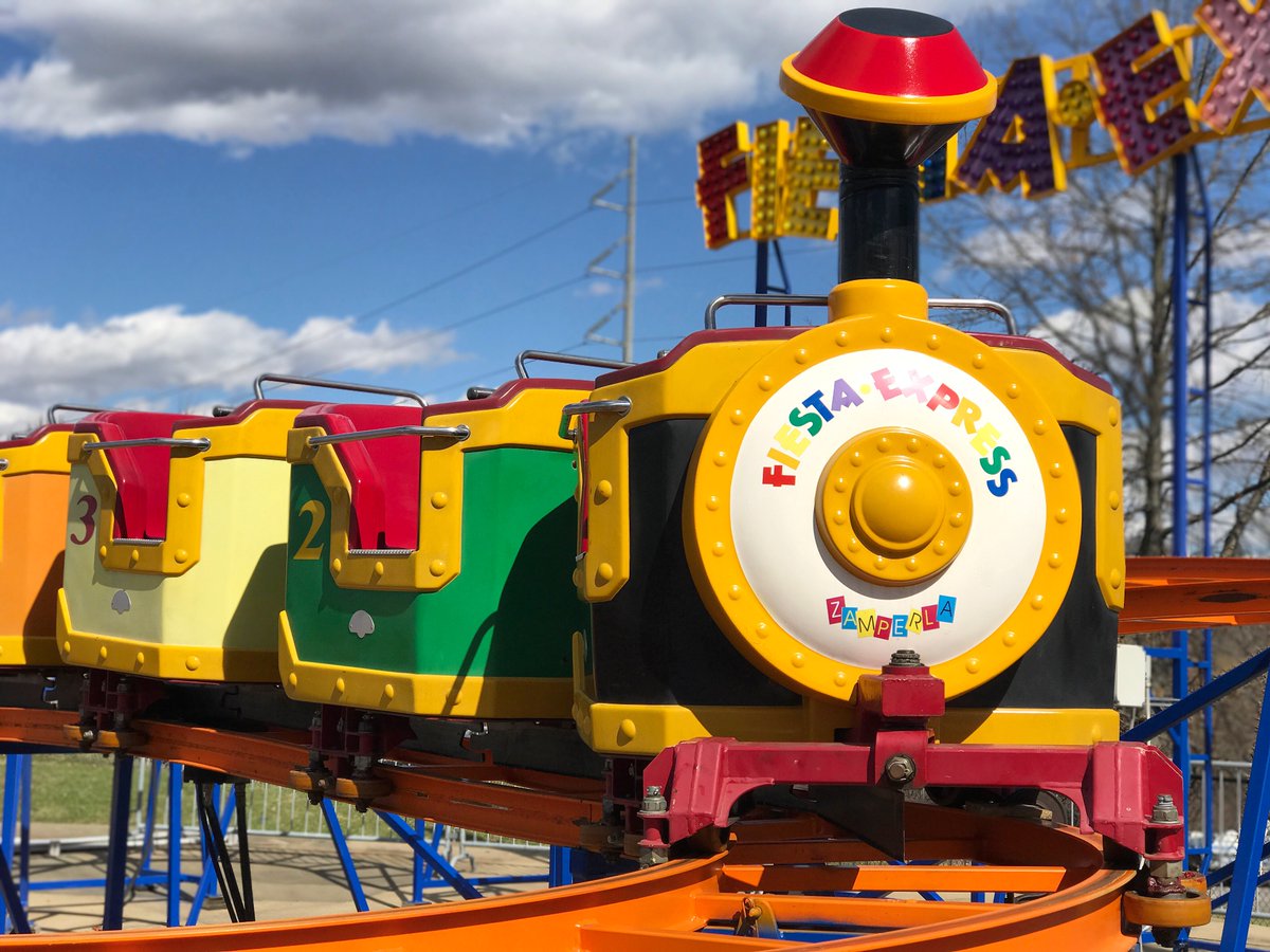 funforeall's tweet photo. It’s #HalfOffSale Week!! All aboard for #halfoff prices on great attractions like our #FiestaExpress roller coaster - May 23-25 ONLY! #deal https://t.co/OXOetRg87Q