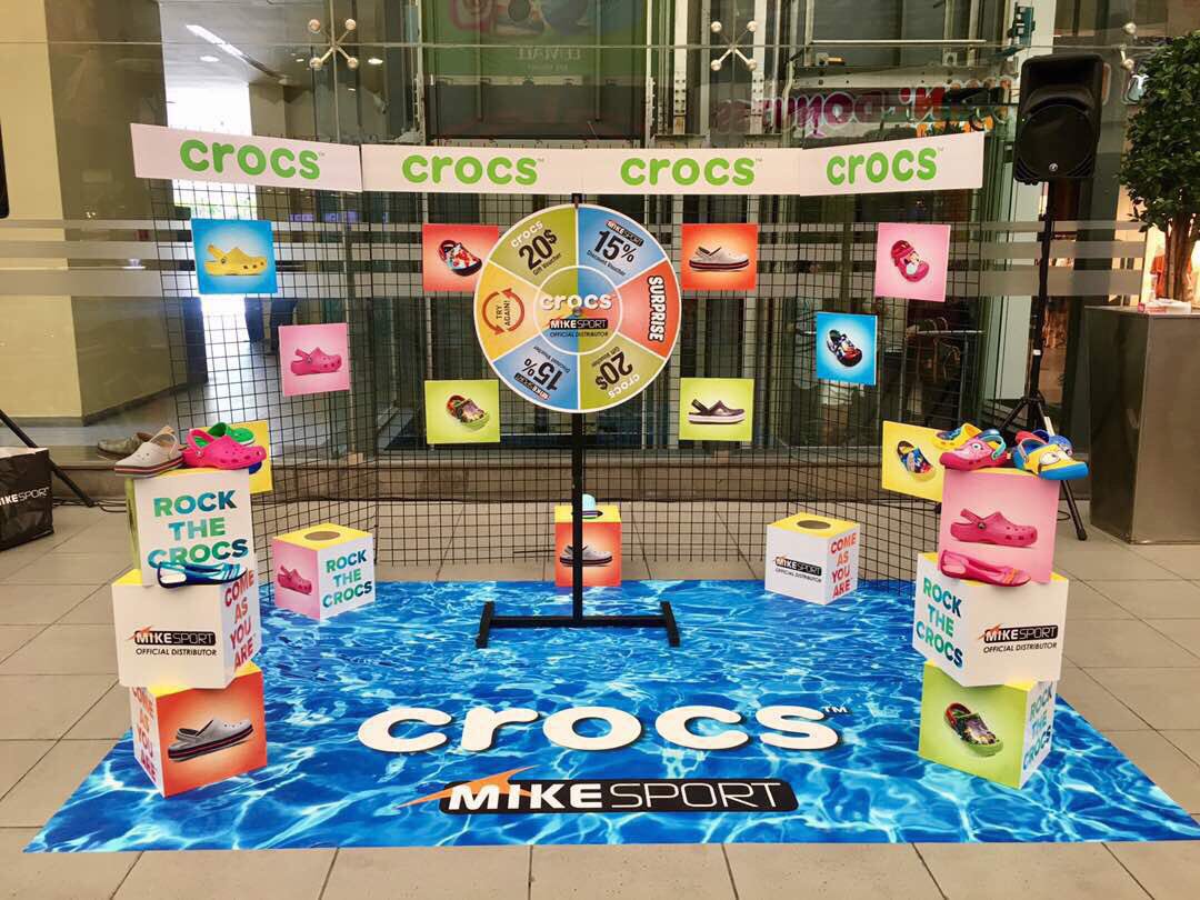LeMall_Lb's tweet photo. Happening now at #LeMall Saida: Spin &amp; win many prizes with #MikeSport and #Crocs https://t.co/eFF2O0yJch