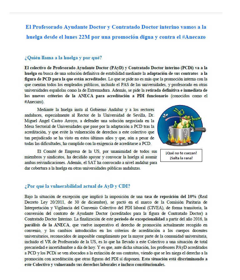 delegacionETSI's tweet photo. Información sobre la huelga docente que comienza este lunes 22 https://t.co/ury6UDr8ji