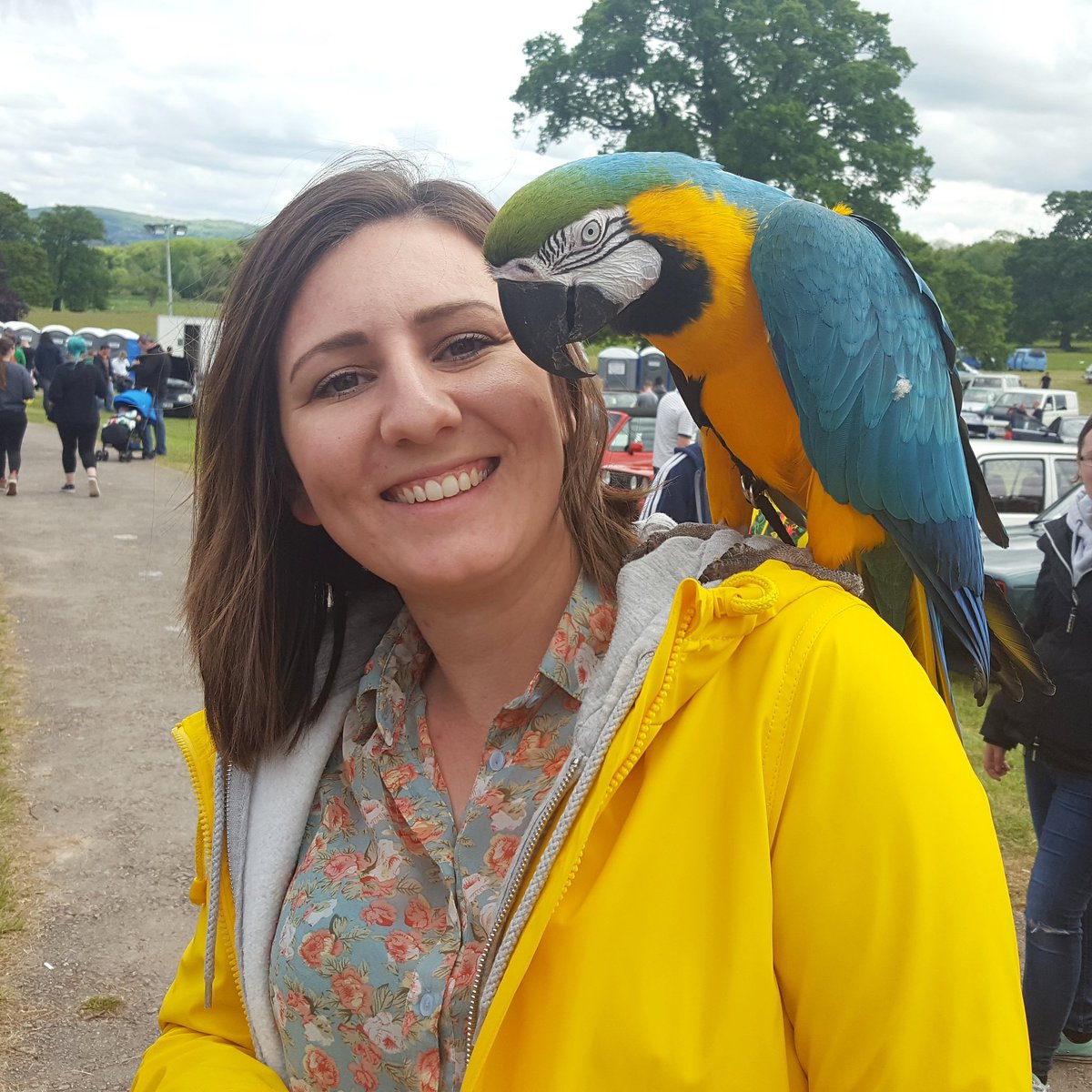 hanniepops's tweet photo. We met a little parrot.. who tried to pinch my sunglasses #vwalltypes #carshow #Bodelwyddan https://t.co/wyPwTJj31V