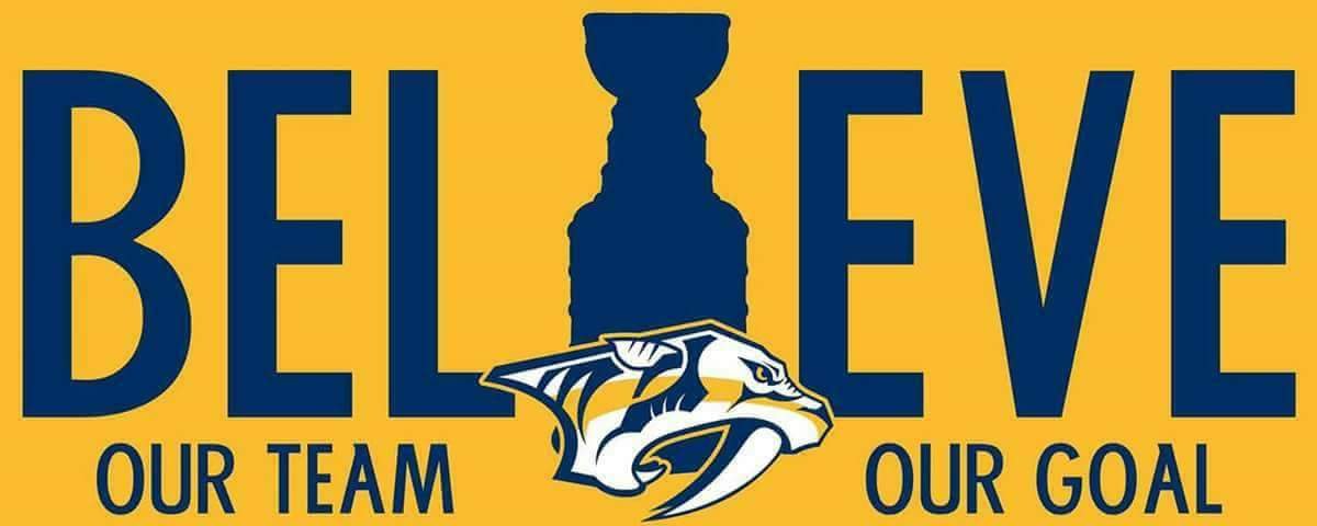 NonieM1's tweet photo. I believe! GO #PREDS. Sound off #SMASHVILLE https://t.co/XAQc0fXP98