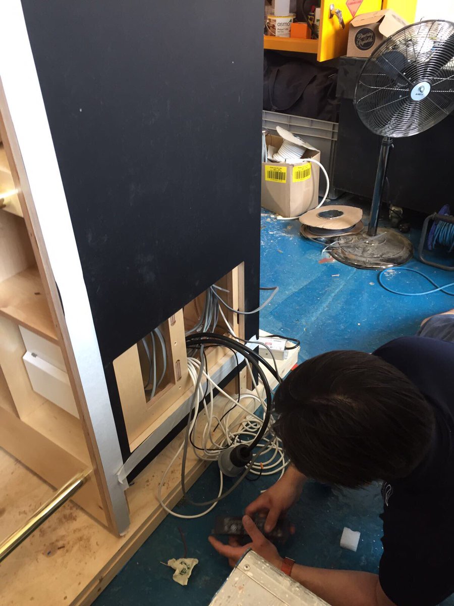 ShapeLondon's tweet photo. Wiring for #Playbox2017 #cdw2017 @CDWfestival thanks to our amazing friends at Current Phase #AV #Portable https://t.co/NySFkrRVEY