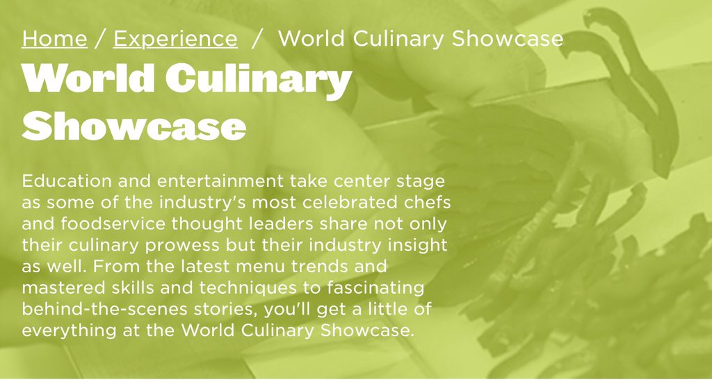 Butterballfs's tweet photo. Looking forward to @chefanneburrell at the World Culinary Showcase today #NRAshow2017 @NRAShow https://t.co/rAMvATXpJ6