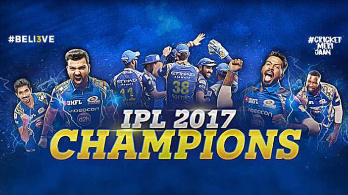 Congratulations @mipaltan For Winning the #IPLfinal And The Third IPL Trophy #MIvRPS #MumbaiIndians @ImRo45 @sachin_rt @JontyRhodes8