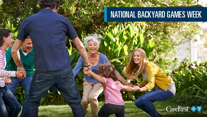 CareFirst's tweet photo. Check out this great tool to choose fun games for your family this #NationalBackyardGamesWeek! https://t.co/2kHCUztOe6 https://t.co/HTdPD3hnJ4