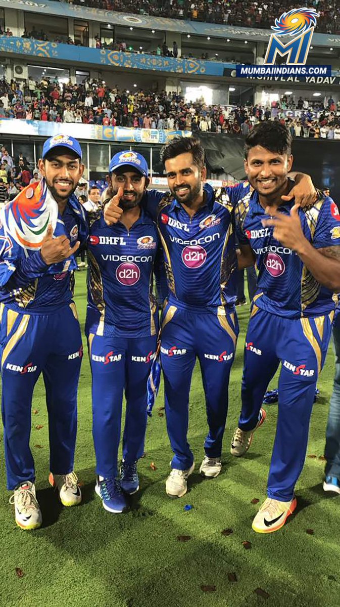 mipaltan's tweet photo. The champions' selfie! 💙

#CricketMeriJaan #IPLfinal #BELI3VE https://t.co/pNK9CfQZfm