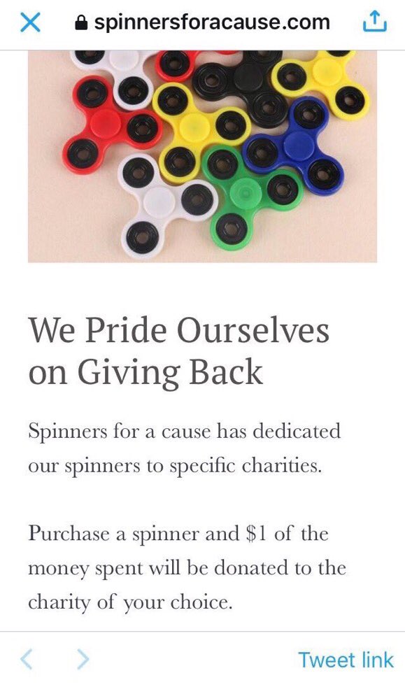 spinforacause tweet picture