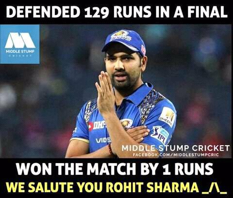 Only #RohitSharma can do dis 
His BELIEVED his team, Executed his plans so Beautifully couldn't ask 
more 
👇👇👍💪 💪 💪 
#MIVRPS