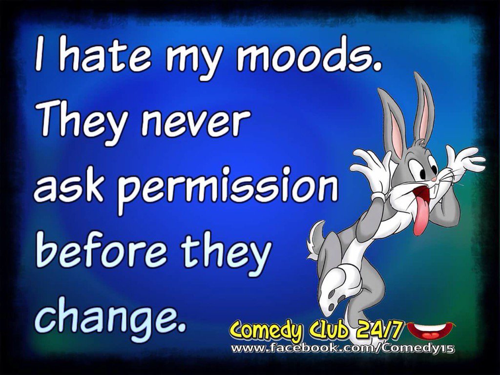 MentalStigmas's tweet image. #moodchanges #moodswings #bugbunny