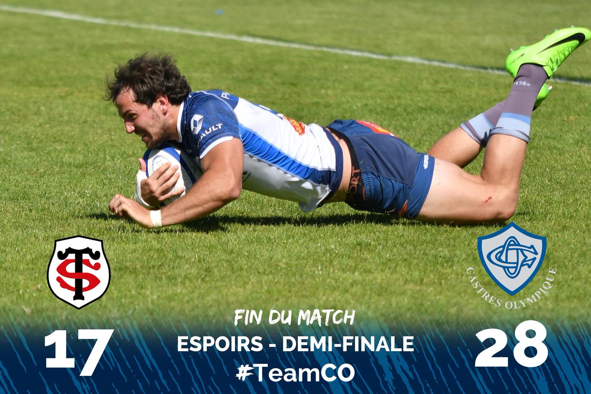 CastresRugby's tweet photo. Nos Espoirs sont en FINALE !!!!! #STCO #TeamCO https://t.co/Mj29UBJWKg