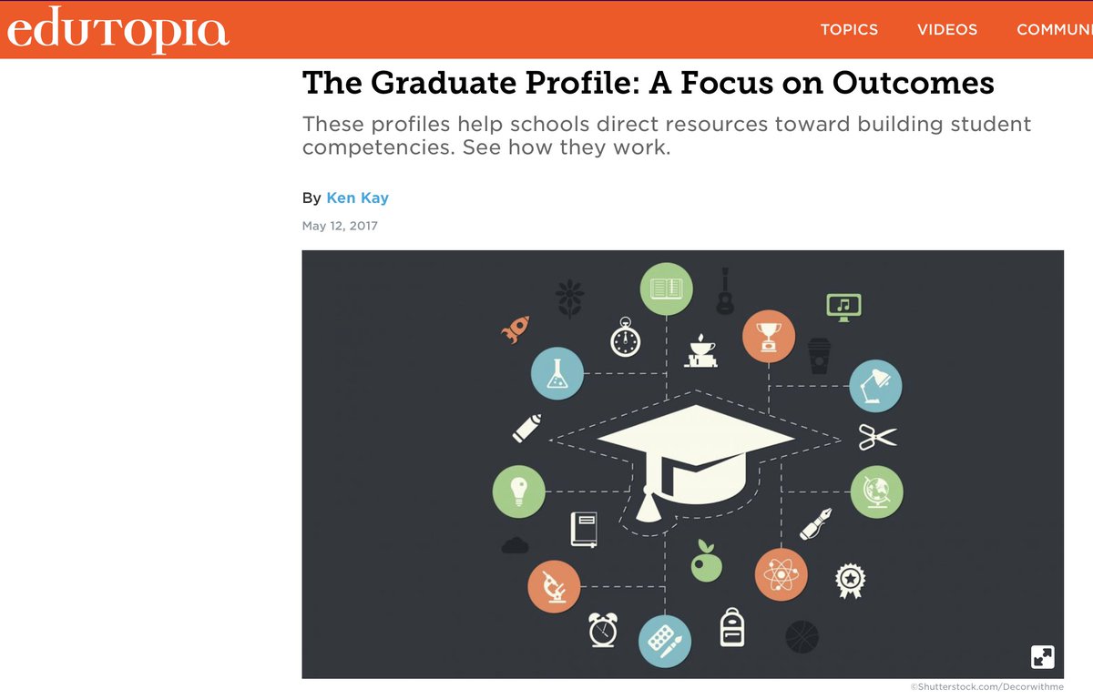 JenWilliamsEdu's tweet image. The Graduate Profile: A Focus on Outcomes edut.to/2r1WZF2 Reminds me of the great work of @ziegeran! #createpathways #buildcapacity