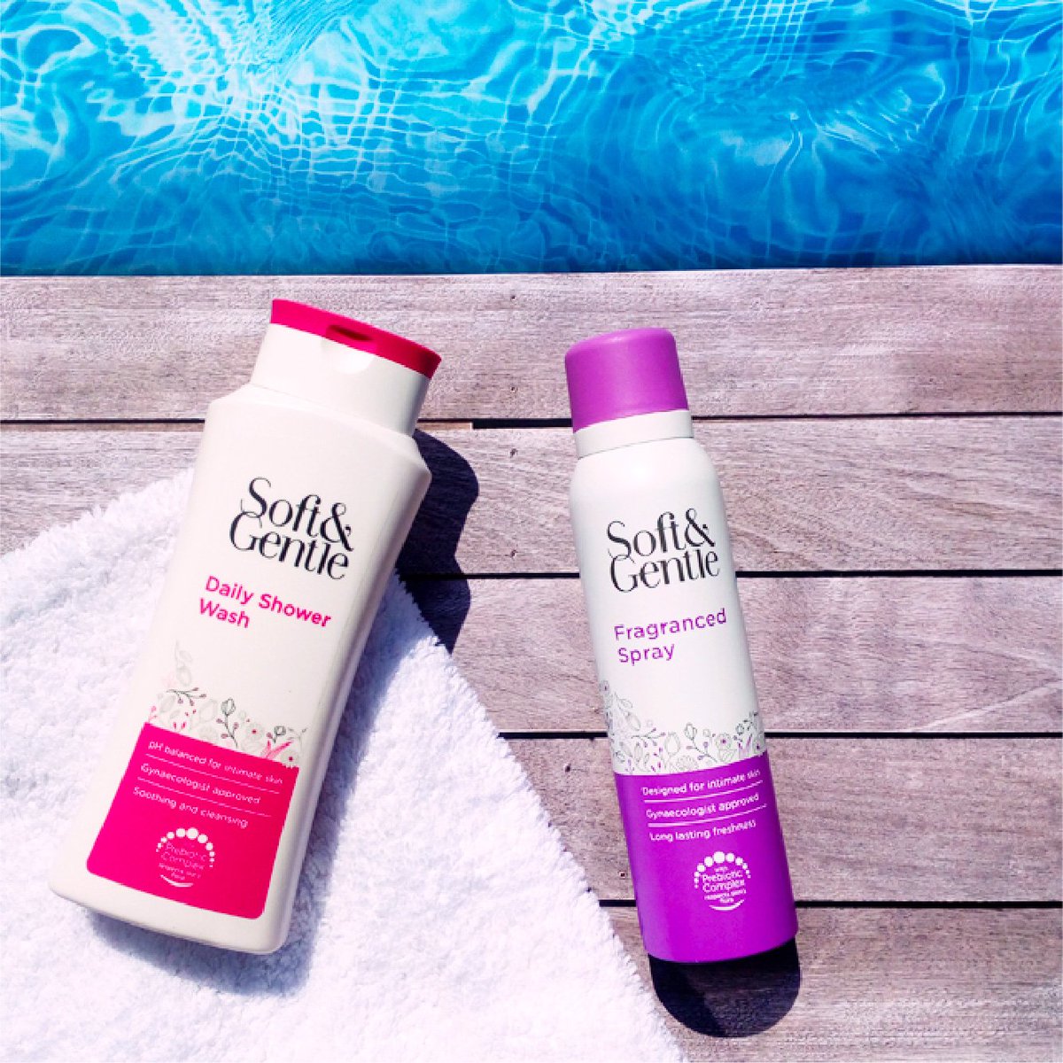 Poolside perfection! Did you know our prebiotic complex respects skin's flora so you can stay fresh all day without irritation.