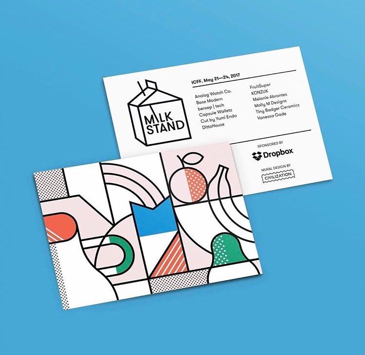 VMGraphicsystem's tweet photo. Opening day at @ICFF! So honored to be a part of the @designmilk Milk Stand, with amazing design by @bycivilization #ICFF17 #visualmagnetics https://t.co/jBdanQfiUJ