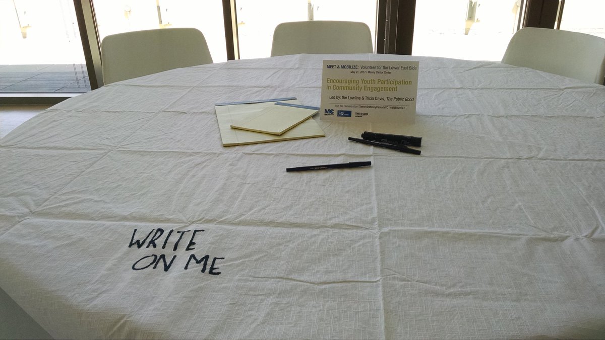 BrittSpatz's tweet photo. Come discuss the advocacy topics that matter to you at Meet&Mobilize today from 12-2 at @MannyCantorNYC #mobilizeLES https://t.co/Eh6tIimpnX