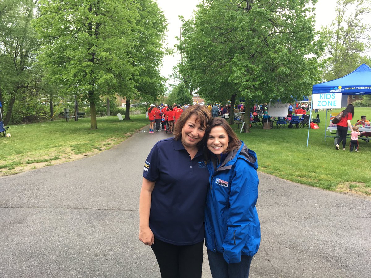 Courtney_CorbTV's tweet photo. There's no raining on our parade! Thank you to @KnowCF for letting me be a part of your #GreatStridesWalk this morning! #CureCF https://t.co/ZuveDiJeVK
