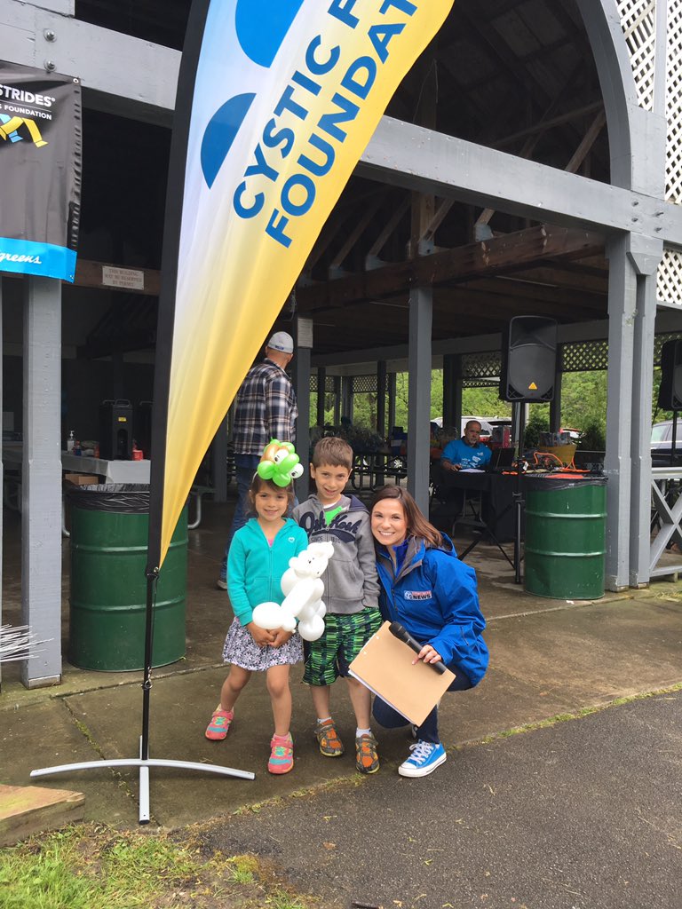 Courtney_CorbTV's tweet photo. There's no raining on our parade! Thank you to @KnowCF for letting me be a part of your #GreatStridesWalk this morning! #CureCF https://t.co/ZuveDiJeVK