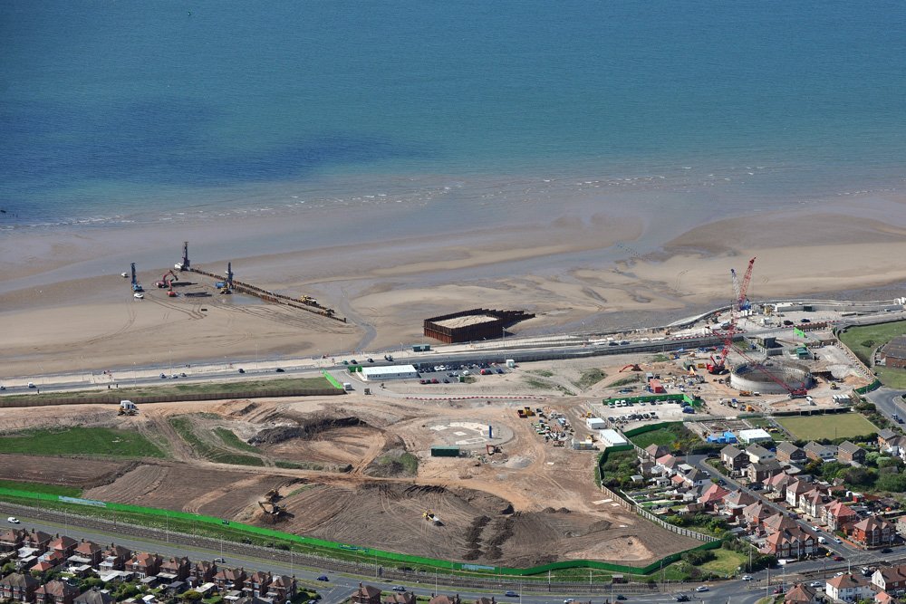 ANCHORSHOLME PARK, CLEVELEYS - C2V PLUS are installing the new outfall pipe  and building another storage tank ow.ly/28Kp30bQgdP