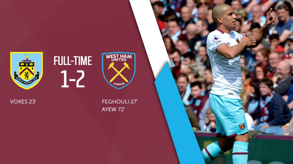 WestHam's tweet photo. FT: 2016/17 signed off in style ✅

[1-2] #COYI #BURWHU https://t.co/mAJbcRxTMZ