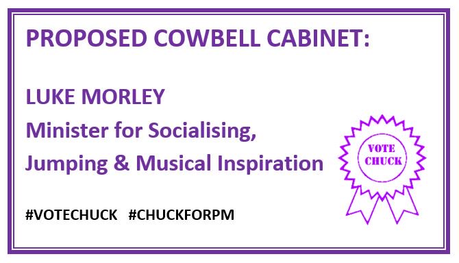 benscowbell's tweet photo. Final proposed appointment for my core team when I'm PM. Here's Luke's details ! #votechuck #chuckforpm #thundertowers https://t.co/UAWOahbeBL
