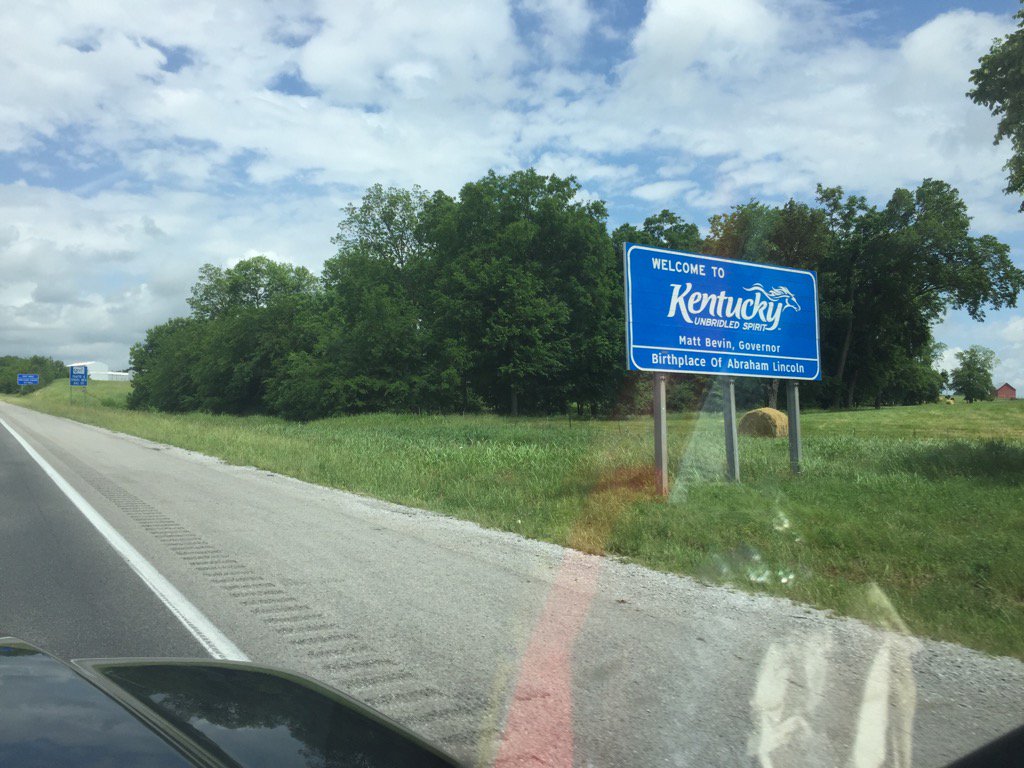 Well another state to go through just the corner