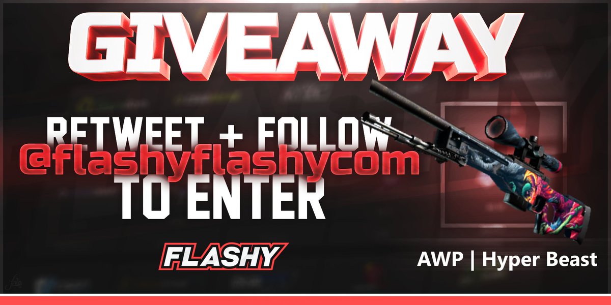 flashyflashycom's tweet photo. 4 HOUR GIVEAWAY!

To win:
✔️ Retweet
✔️ Follow us 
✔️ Visit: https://t.co/P427hvKe7g https://t.co/nlYSaJUY4J