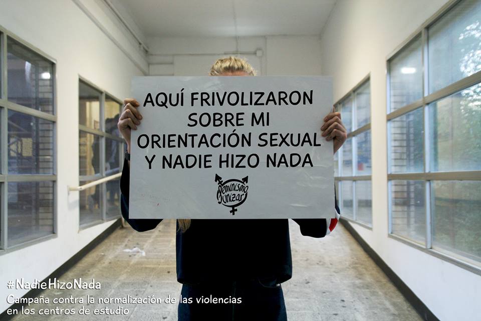 EnjambreFem's tweet photo. Aquí está nuestra nueva campaña, es necesario visibilizar la violencia machista en los centros de estudio, porque aquí #NadieHizoNada https://t.co/tZBf3aEIm0