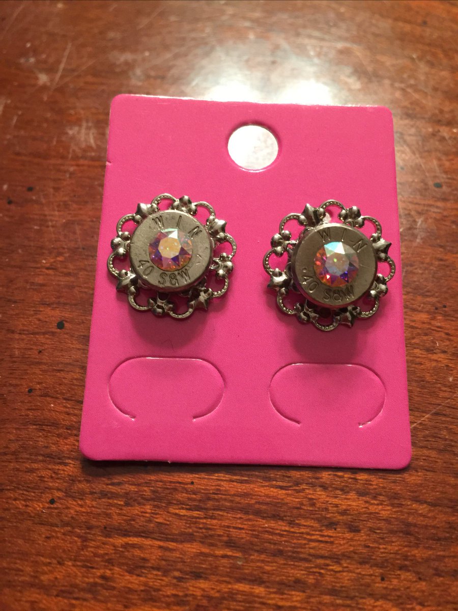 Handmade Bullet Jewelry with Genuine Swarovski Crystals💎💎RebelRounds.com #bulletjewelry #rrjewelry #rebe...