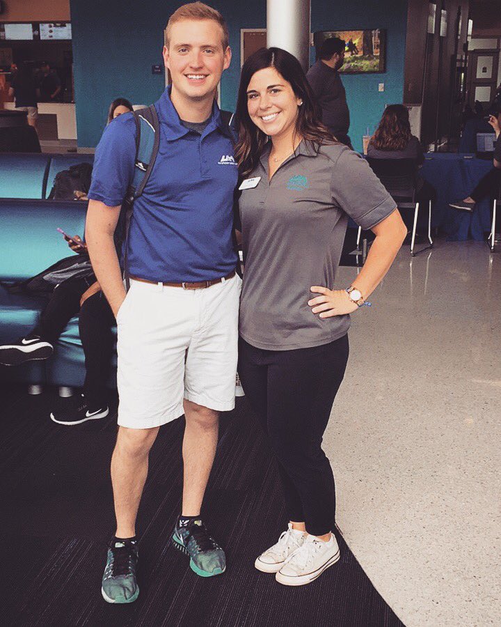 AustinScott10's tweet photo. Excited to welcome more students to #UAH with the Associate Director of Admissions - Ashley Miller. 50% Role Model, 50% OG #uahnso #uah21 https://t.co/gHOnxeV0VX