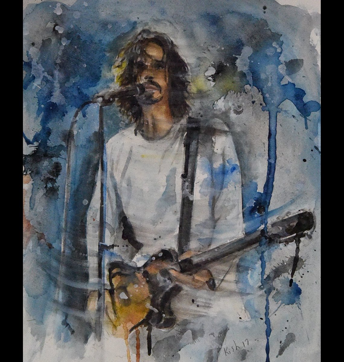kishstudio's tweet photo. Chris Cornell. 1964 - 2017
Watercolour study. https://t.co/tWuEVRjfxP
