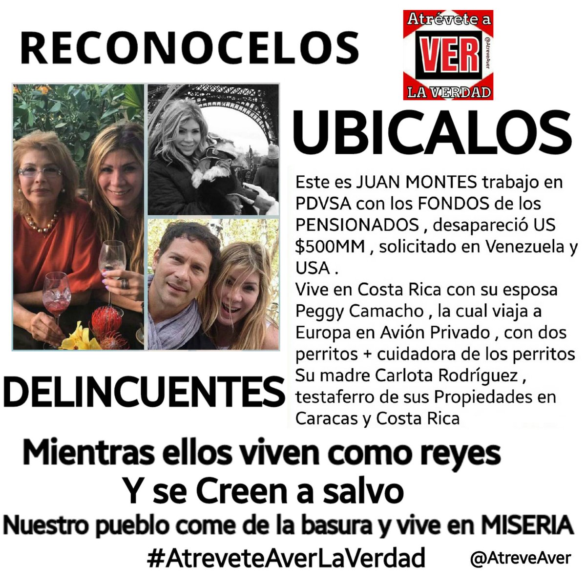RESISTENAC2013's tweet photo. #21Mayo #RECONOCELOS #UBICALOS Están en #CostaRica y #Venezuela Ya sabemos lo que hay que hacer....DELINCUENTES. https://t.co/31GMRJPRw4