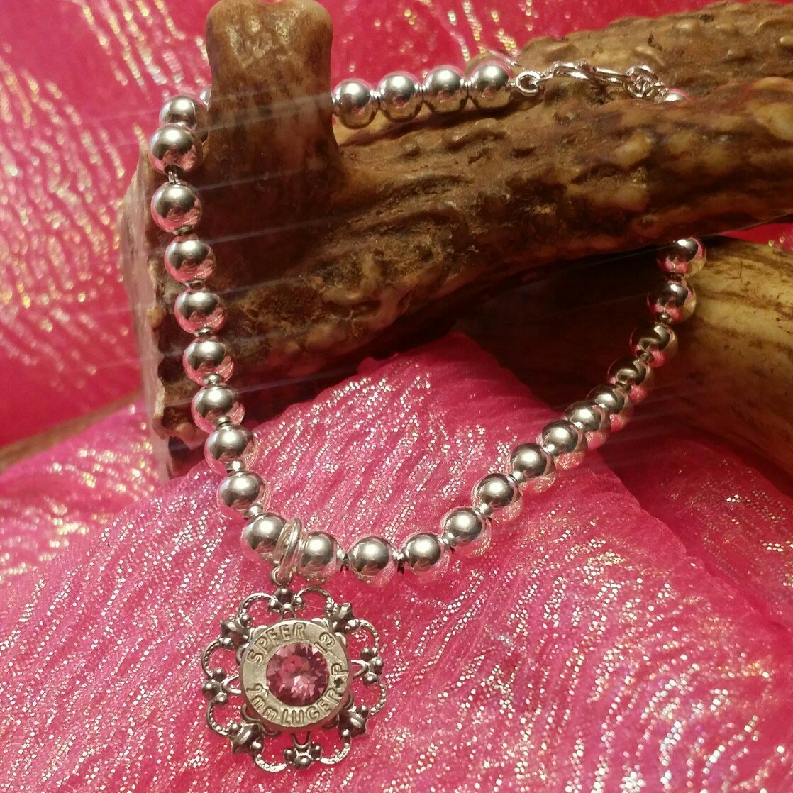 9mm bracelet available w/ other swarovski crystals REBELROUNDS.COM #RR #RebelRounds #bulletjewelry #swaro...