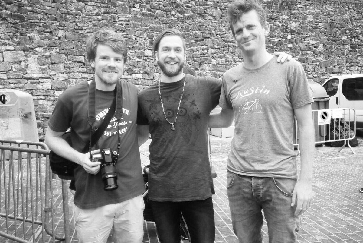 OlatuTalka's tweet photo. Luke, Adam & Charlie #StringedwoodCrew #OlatuTalka #Musika #Eskerrikasko #Kontzertour #Basoka https://t.co/NnuF70tGQc