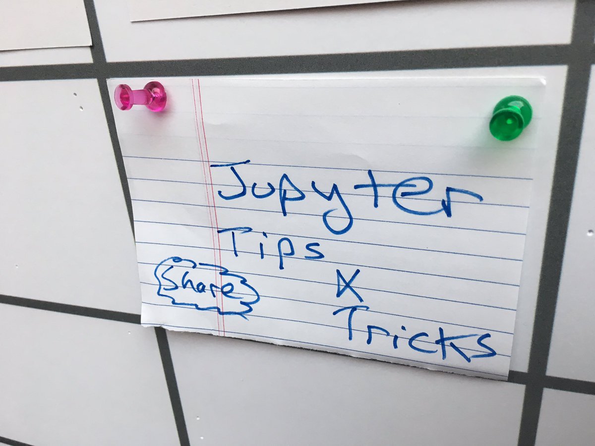 CaiusSivjus's tweet image. Come share your #Jupyter notebook tricks!  3pm. B115. #PyConOpenSpace #PyCon2017 #pycon