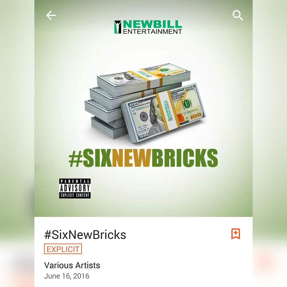NewbillEnt's tweet photo. #NowPlaying #SixNewBricks #GooglePlay 🔥🔥 https://t.co/B6SYFuMGR3