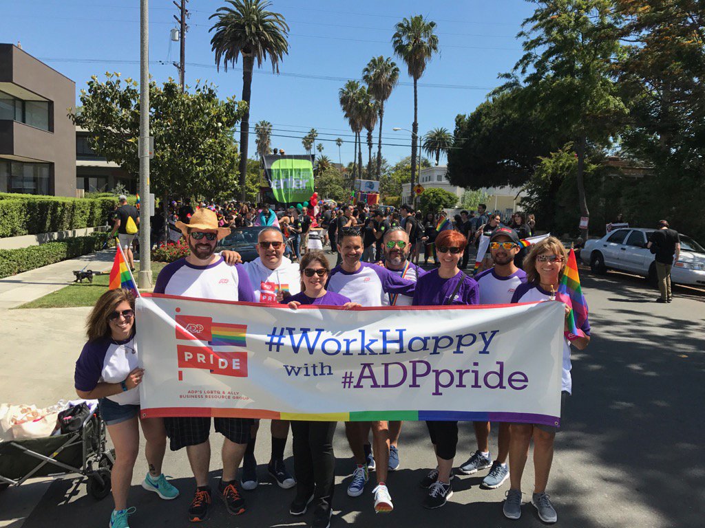 FlorWickham's tweet photo. ADP Pride at the Long Beach Pride Parade! #adppride #hellowork #workhappy #lbprideparade https://t.co/y7TaPaIhru
