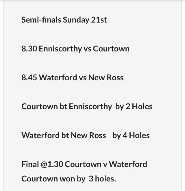 CourtownGC's tweet image. Superb win today. Well done to u all @CourtownGC  Barton Shield team, managers &amp;amp; caddies Qualifying for finals in Kilkenny July 21st.#proud