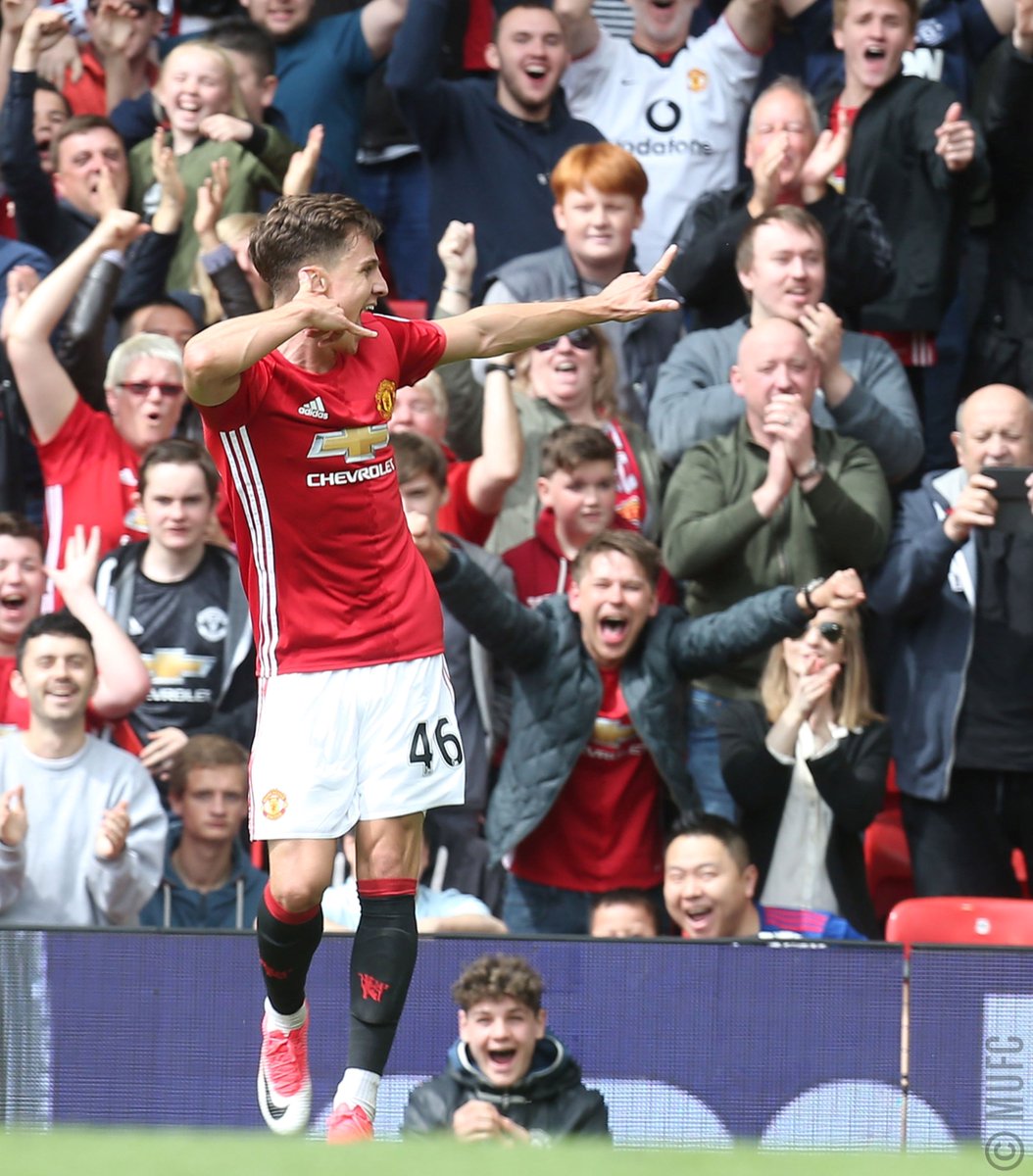 Today's debut goal from @JoshHarrop23 was special for another reason - he became our 1⃣0⃣0⃣th different scorer in the @PremierLeague! #MUFC