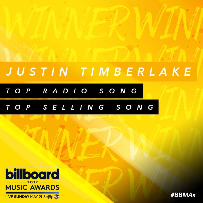 Chat0_wow's tweet photo. Congrats on your two awards🏆🏆 @jtimberlake I'm a big and loyal fan of yours😍 #BBMAs2017 #BillboardMusicAwards #TopRadioSong #TopSellingSong https://t.co/c12xM3YHh1
