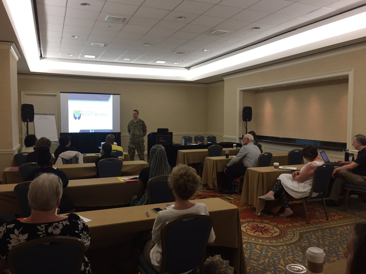 BradSchleppi's tweet photo. Chaplin (Captain) Paul Lepley instructing >>> Military Cultural Competency for I&amp;R/211 Professionals @ #AIRS2017 #ArmyOneSource https://t.co/vQ81081nAw