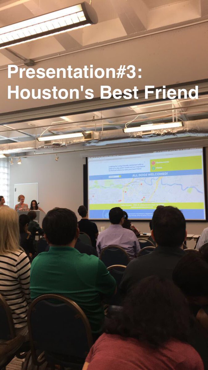 growinfinitely's tweet photo. Presentation#3: Houston's Best Friend
#HackHou https://t.co/9lzwHonQio