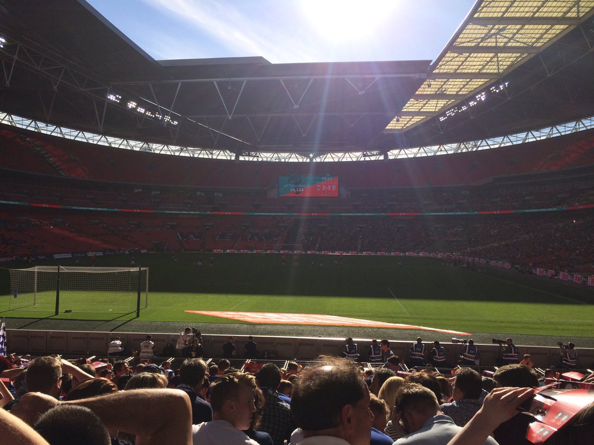 jamesbexy's tweet photo. Gutted about the resullt... Onwards and upwards though, Silkmen till I die! @thesilkmen #SilkmenatWembley #NonLeagueFinalsDay #MTFC https://t.co/1cDyFnmZzm