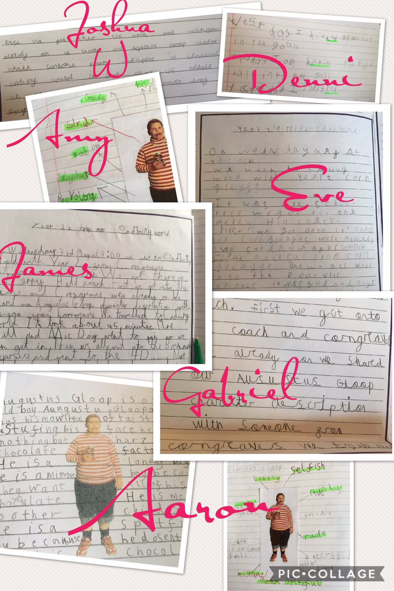 TimbertreeYr4's tweet image. Looking back at my children's work. Almost half a term together. Proud of the work that they have produced. #characterdescription #recount