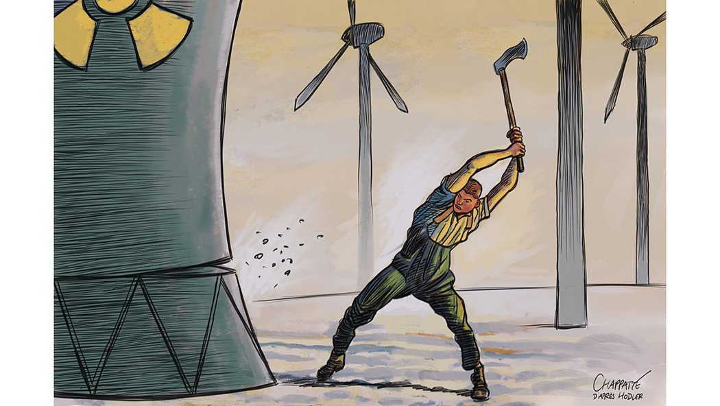 #CHvote Les Suisses disent adieu au nucléaire - © Chappatte dans <a href="/letemps/">Le Temps</a>, Suisse