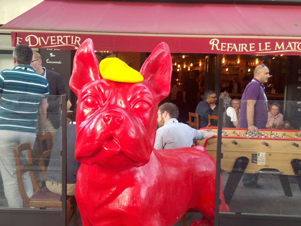 Le chien rouge! #yellowberrets <a href="/iscram2017/">ISCRAM2017</a>  <a href="/ISCRAM/">ISCRAM</a> @minesalbi