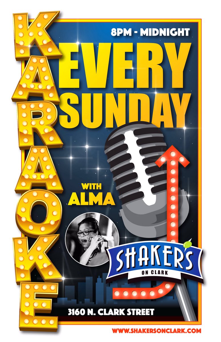 Karaoke tonight!!
#shakersonclark